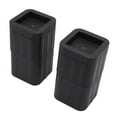 thumbnail image 3 of YUMILI Furniture Risers - 4Pcs 3.5In ABS Rubber Stackable Square Bed Leg Heightening Pad, Couch Leg Protector Risers with Pad Lid Home for Couch Bed Cabinet Leg, Black, 3 of 8