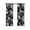 Black, variant on Black Rose Blackout Curtains 63 Inches Long for Bedroom, Vintage Pastoral Botanical Floral Leaves Vines Thermal Insulated Room Darkening Black Out Window Curtain Panels Grommet Drapes for Living Room