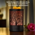 thumbnail image 5 of Fragrance Wax Melts Warmer with 7 Colors LED Changing Light Classic Black Forest Design Scent Oil Candle Warmer, 5 of 8
