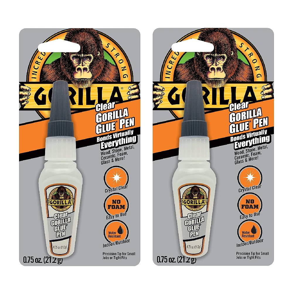 Gorilla Glue Clear Pen 0.75 Ounce Precision Tip Non Foaming Crystal