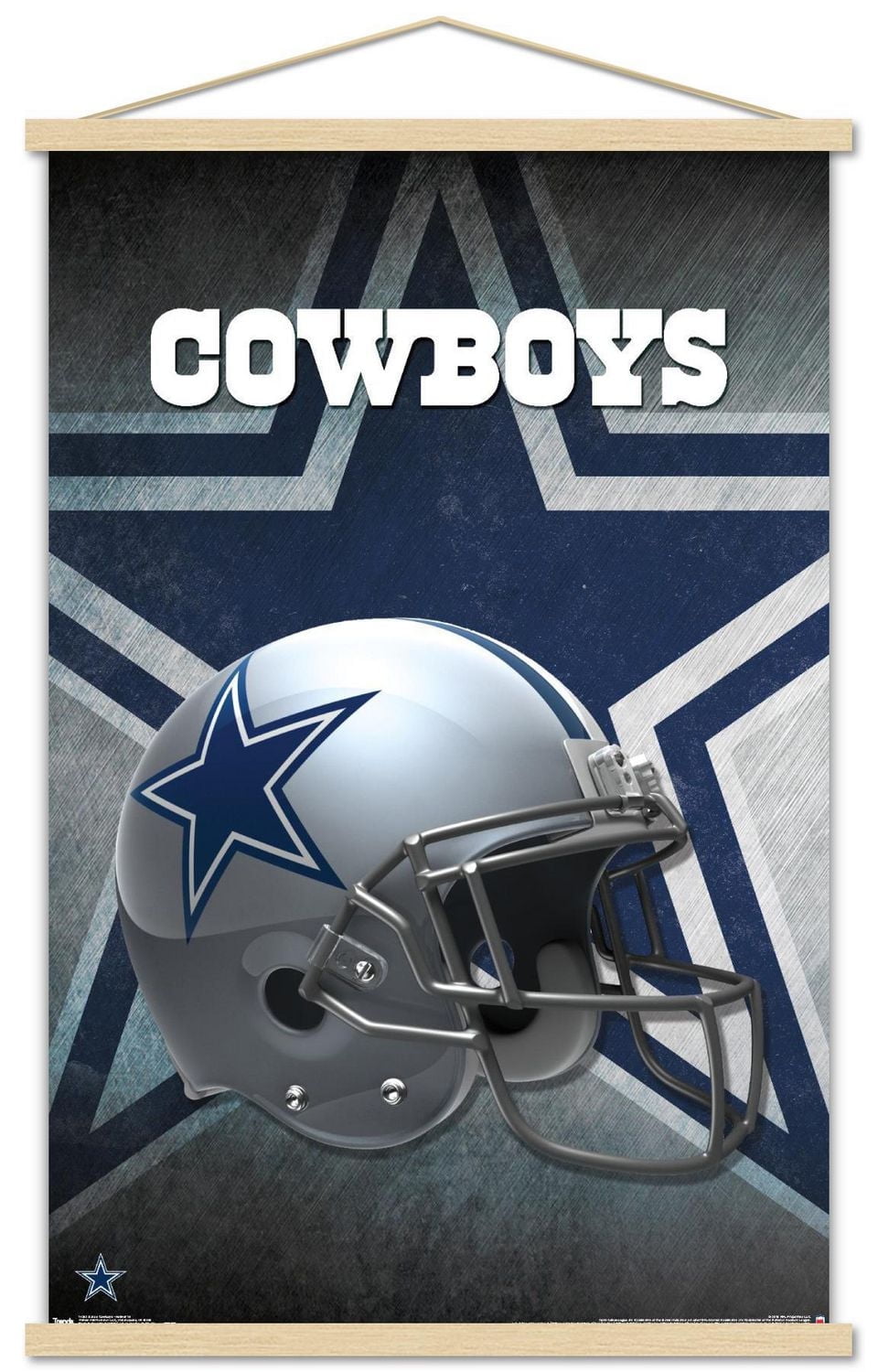 NFL Dallas Cowboys - Helmet 16 Wall Poster, 22.375" x 34" Framed