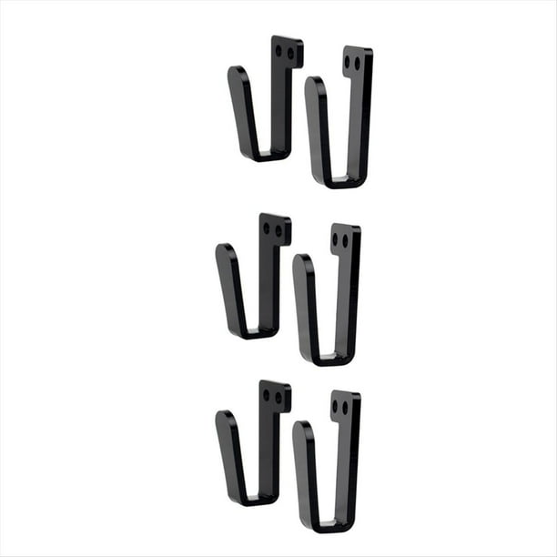 3 Pares de para Sombreros para Pared, Soporte para Sombreros, Exhibición de Sombreros, Soporte Fuerte para Colgar Sombreros, Negro