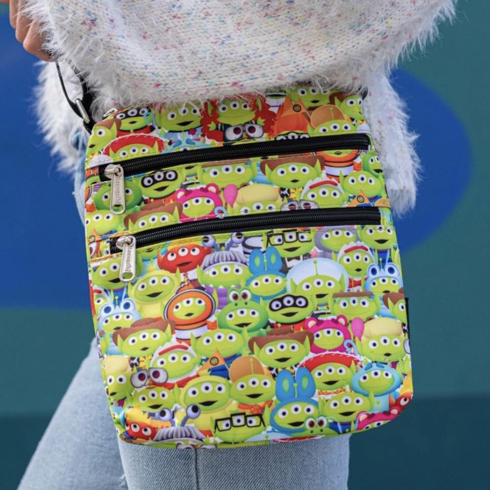 Multi Loungefly Disney Pixar Toy Story Alien Outfits Passport Bag Medium