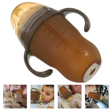 Sparsain 1pc Wide Mouth Feeding Bottle with Handle for Newborn Baby