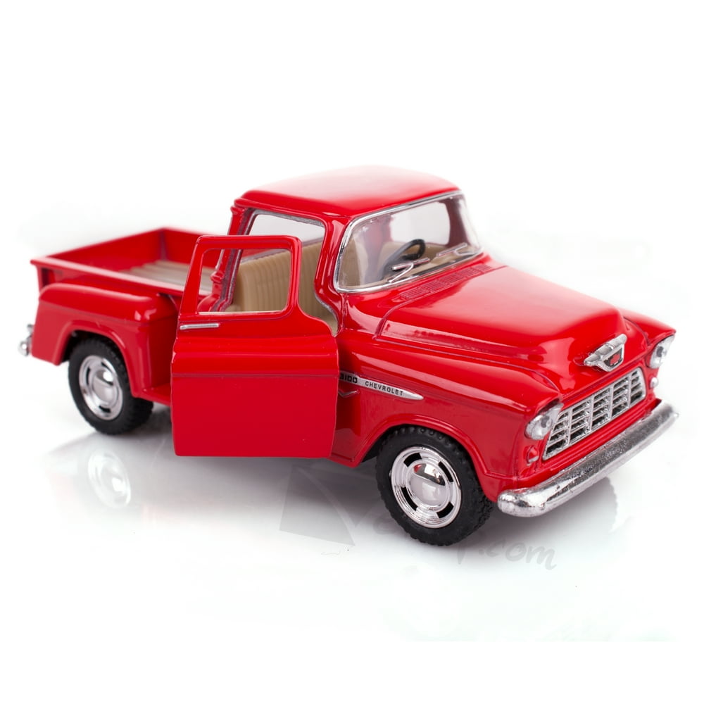 1955 Chevy Classic Stepside PickUp Truck 5" Pull Back Die Cast Model