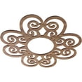 thumbnail image 2 of Ekena Millwork 22"OD x 7 1/2"ID x 3/8"T Cohen Wood Fretwork Pierced Ceiling Medallion, Walnut, 2 of 3