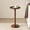Brown, variant on Hearthlight Home Round Side Table, Small Drink Table End Table with Solid Wood Leg for Living Room Bedroom Office,Black,12inch