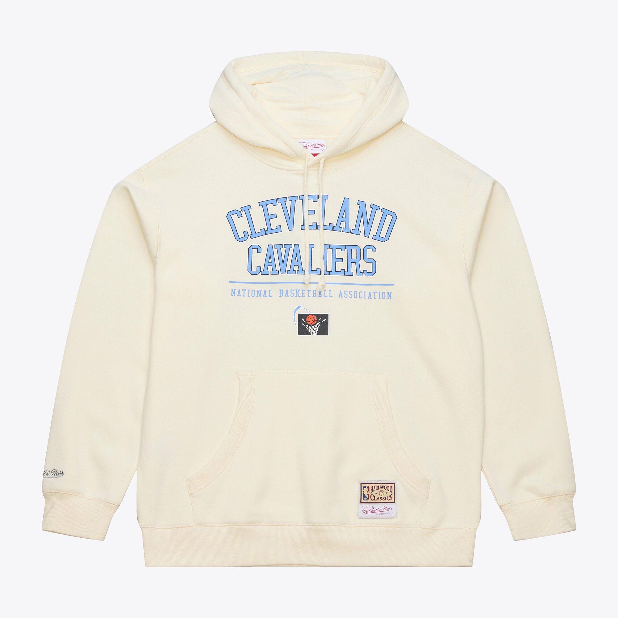 Men's Mitchell & Ness Cream Cleveland Cavaliers Walk-Off Fleece Hoodie