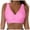 Pink, variant on vigerkar Women Underwire Full Coverage Bikini Top Only Criss Cross Push Up Swim Crop Top Tie Back Bathing Suit Watermelon Red , XL