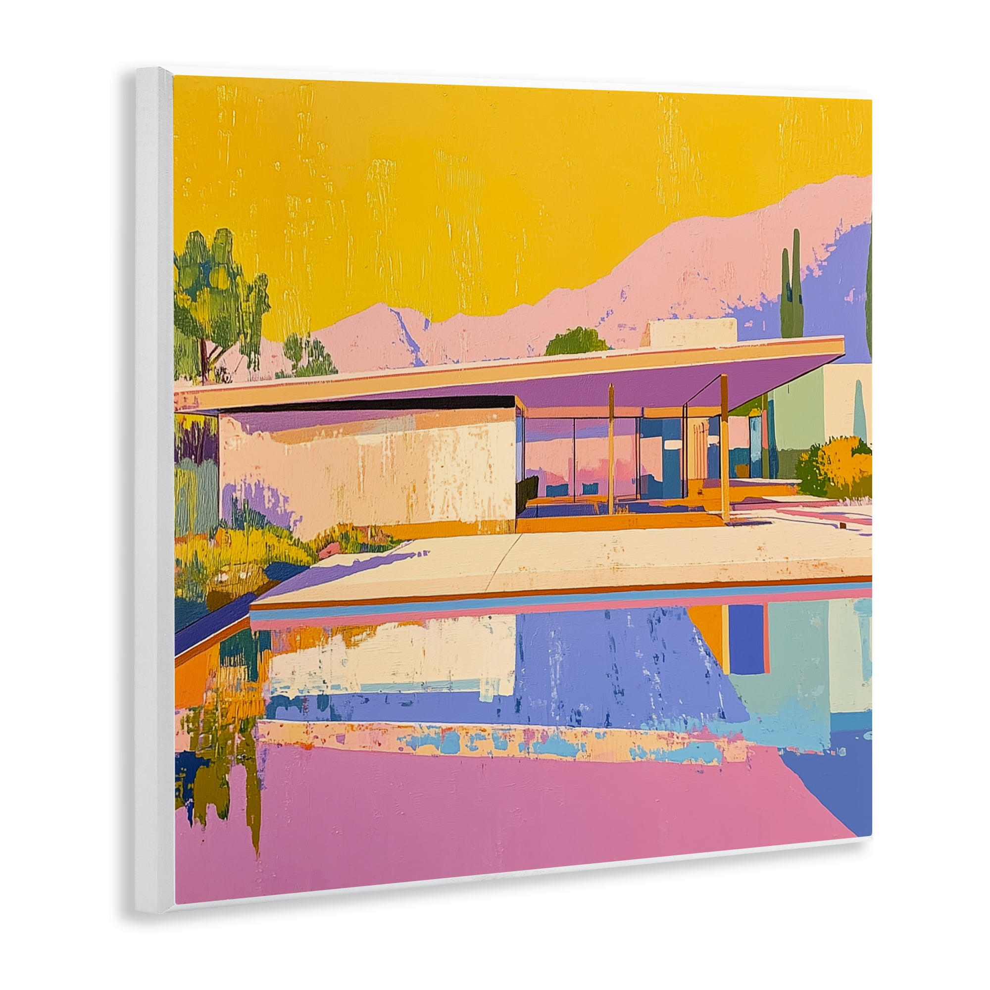 Stupell Industries Vivid Case Study House Wall Plaque Art, design by Walker Noble