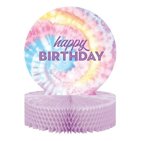 12 x 9 in. Tie Dye Party Centerpiece HC