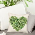 thumbnail image 4 of St Patricks Day Pillow Covers 20x20 Inch Set of 2 Lucky Clover Shamrocks Green Heart Decorative Pillowcase Spring Farmhouse Holiday Decorations Cushion Case for Couch Sofa Bed, 4 of 5