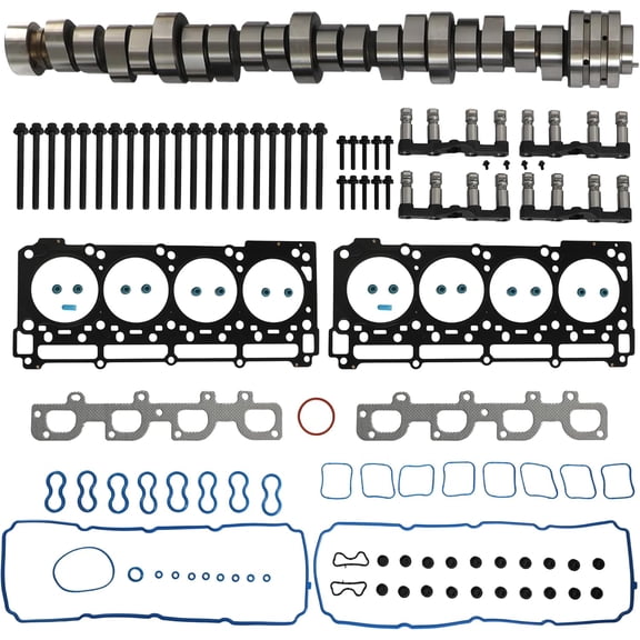 NON MDS 6.4L HEMI Camshaft Lifters Kit Head Gaskets Set For Jeep Grand Cherokee Dodge Chrysler V8 2011-2019