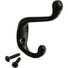 Mainstays Coat Hook With Mounting Hardware, Oil-Rubbed Bronze