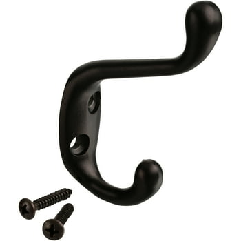 Mainstays Coat Hook With ing Hardware, Oil-Rubbed Bronze