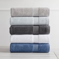 thumbnail image 1 of Market & Place 100% Cotton Ribbed 6-Piece Hand Towel Set, Spa Blue, 1 of 6