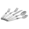 thumbnail image 2 of French Home Laguiole Connoisseur 20-Piece 18/10 Stainless-Steel Flatware Set with Pearl White Handles, 2 of 6