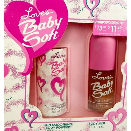 Love's Baby Soft Body Powder 1.5 oz & Baby Soft Body Mist 1.5 fl oz Set