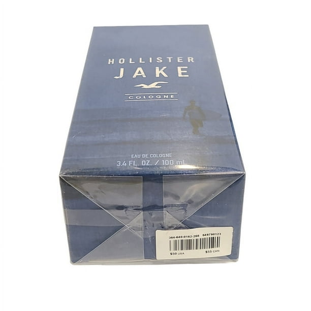 Hollister Jake Men's Eau De Cologne Spray, 3.4 oz / 100 ml