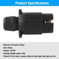 thumbnail image 3 of Trailer Adapter, 12V 7 Pin Trailer Hitch Plug Adapter For N Type Plastic Car Trailers-8, 3 of 5