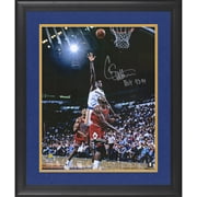 Chris Webber Golden State Warriors Framed Autographed 16" x 20" Hook Shot Photograph with "ROY 93-94" Inscription - Fanatics Authentic Certified