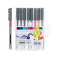 thumbnail image 2 of Pen Set 0.5mm | Multicolor Ink Rollerball Pens | Smooth Writing Ergonomic Plastic Barrel | Refillable | For Journaling, Office, Home | 8 Pack | 14.2cm Each, 2 of 6