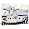 thumbnail image 2 of White Nautical Mooring Rope - Modern Landscape Canvas Art, 2 of 3