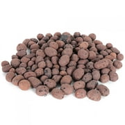 3.5oz Expanded Clay Pebbles 0.6'' Grow Media Porous Stones Natural Clay Aggregate Pellet Ventilation Drainage Water Purification for Hydroponics, Orchids, Aquaponics, Drainage, Decoration