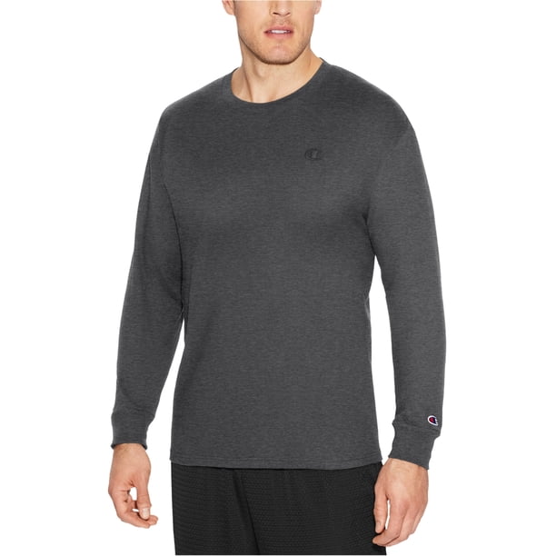 Champion LS Camiseta básica para hombre, gris, XX-Large Champion Camiseta básica