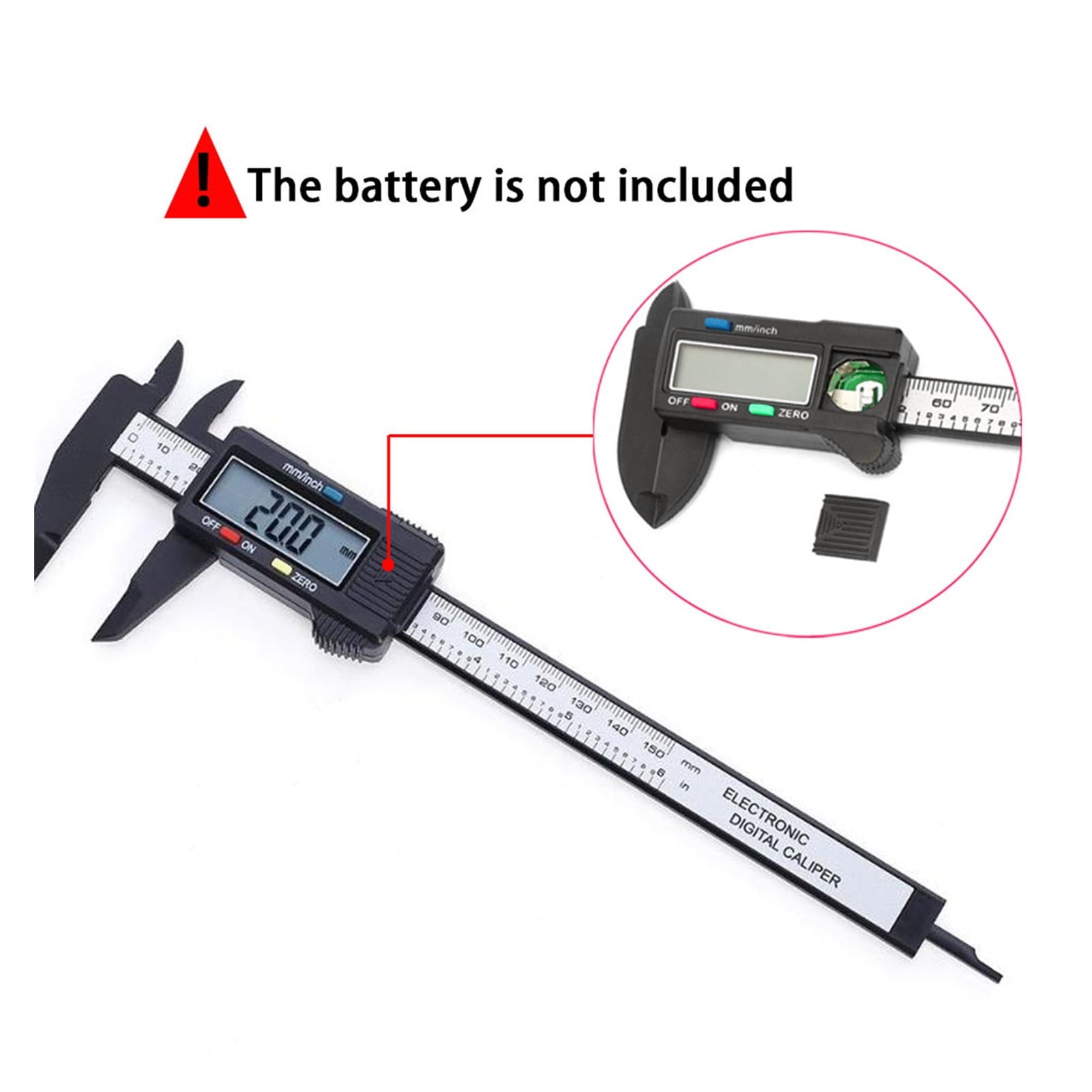 Micrometer Calibrator Digital Caliper Vernier Tools Pachometer Digital Caliber Electronic Caliper Handle Plastic Calipers