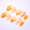 Orange, variant on Soft Gradient Pastel Press-On Nails – Long Square with Glitter, Perfect for Spring Celebrations, Easter Events, and Soft, Elegant Nails with Effortless Application