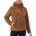 thumbnail image 7 of Pioneer Camp Women's Fuzzy Fleece Jacket Full Zip Up Lightweight Warm Soft Fleece Coat with hood for Spring Fall Winter, 7 of 7