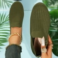 thumbnail image 6 of Tawop Women Shoes Womens Dress Shoes Work Shoes Flats Mesh Casual Dress Army Green 5.5, 6 of 9
