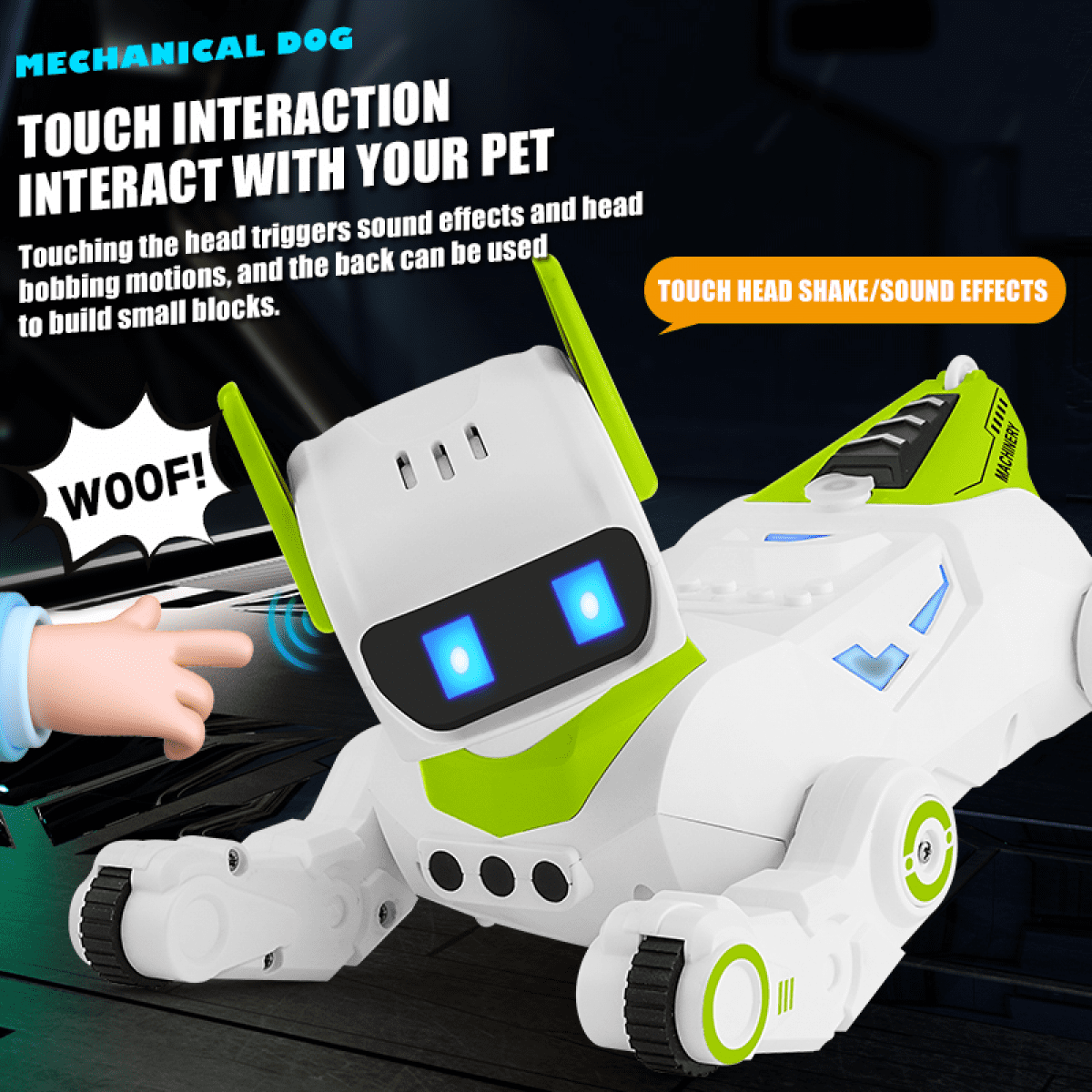 RC Robot Dog Toy for Kids, Interactive Remote Control Robotic Dog with Lights & Sounds, Programmable Puppy Robot for Ages 8+ Gifts