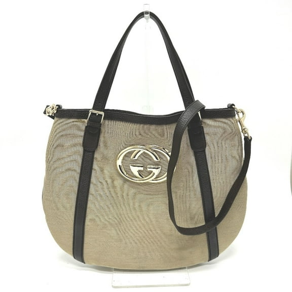 Pre-Owned Gucci 290832 GG 2WAY Shoulder Bag Tote Bag Beige (Good)