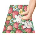 thumbnail image 5 of Haosy Cute Bunny and Strawberry Bathroom Rugs Non Slip Absorbent Soft Plush Quick Dry Bath Mat, 39"x20", 5 of 8