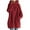 Red, variant on Womens Long Tunic Hooded Jackets Solid Color Zip Up Sweatshirt Jackets Turtleneck Drawstring Hoodies Coat with Pocket coats for women