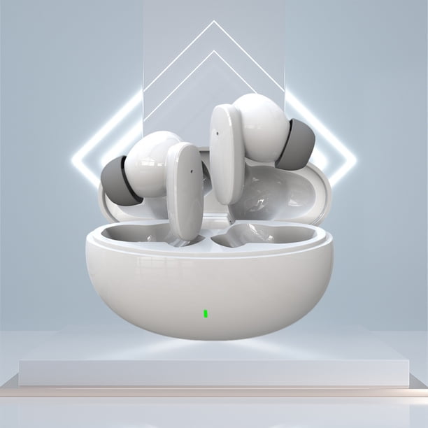 Auriculares inalámbricos Bluetooth 5.3 con estuche de carga inalámbrica, reproducción extra larga, función de carga de teléfono celular, micrófono incorporado, auriculares deportivos Bluetooth.