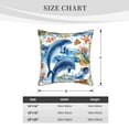thumbnail image 4 of Kll Marine Animals Decorative Throw Pillow Covers Velvet Soft For Couch Sofa Bedroom Living Room Outdoor -18"X18", 4 of 8