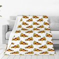 thumbnail image 1 of Fotbe Pizza Manta de Franela Acolchonada con Estampado, Súper Suave y Esponjosa, Extra Grande para Sofá, Cama, Uso Todo el Año-40"x30", 1 of 7