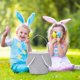 thumbnail image 5 of Conejito de Pascua para Pascua bolsas de cubo de Pascua con orejas de conejo Cute Candy almacenamiento de juguetes titular de las orejas de conejo Decoraciones para Niños Niñas, 5 of 6