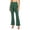 Green, variant on AKOEE Flared Leggings for Women Tie Front Skirted High Waist Stretchy Bell Bottoms Yoga Workout Casual Pants (M, Dark Gray)