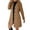 Coffee, variant on Pea Coat for Womens Notch Lapel Single Elegant Warm Trench Wool Coat 2025 Fall Winter Mid Long Overcoat Jacket Black L