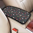 thumbnail image 2 of Bingfone Car Four-Season Universal Armrest Box Mat,Car Armrest Seat Cover Soft Leather Waterproof Armrest Cover Center Console Mat-Forest Flora and Insects, 2 of 7