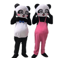 thumbnail image 4 of Nuevo disfraz de mascota panda, lindo oso panda, personaje de anime para adultos, disfraz divertido y divertido para cosplay, celebración navideña, 4 of 5