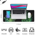 thumbnail image 5 of Impressive XXL Extended Gaming Mouse Pad: High-Quality Desk Pad with Stitched Edges, Non-Slip Rubber Base, Ideal for Work, Game, Office, Home - Unique Weeds Design, 31.5 x 11.8 inch, 5 of 7