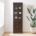 thumbnail image 4 of Crosley Furniture Stanton Glass Door Wood Kitchen Storage Pantry in Coffee, 4 of 13