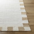 thumbnail image 3 of Hauteloom Yuval Jute Living Room, Bedroom Area Rug - Traditional, Transitional - Cream, Charcoal - 5' x 7'6", 3 of 6