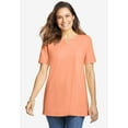 thumbnail image 6 of Woman Within Plus Size Perfect Short-Sleeve Keyhole Tee, 6 of 6