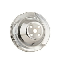 Mr Gasket 4971 Chrome Plated Steel Water Pump Pulley Fits select: 1968 CHEVROLET CAMARO, 1968 CHEVROLET CHEVELLE